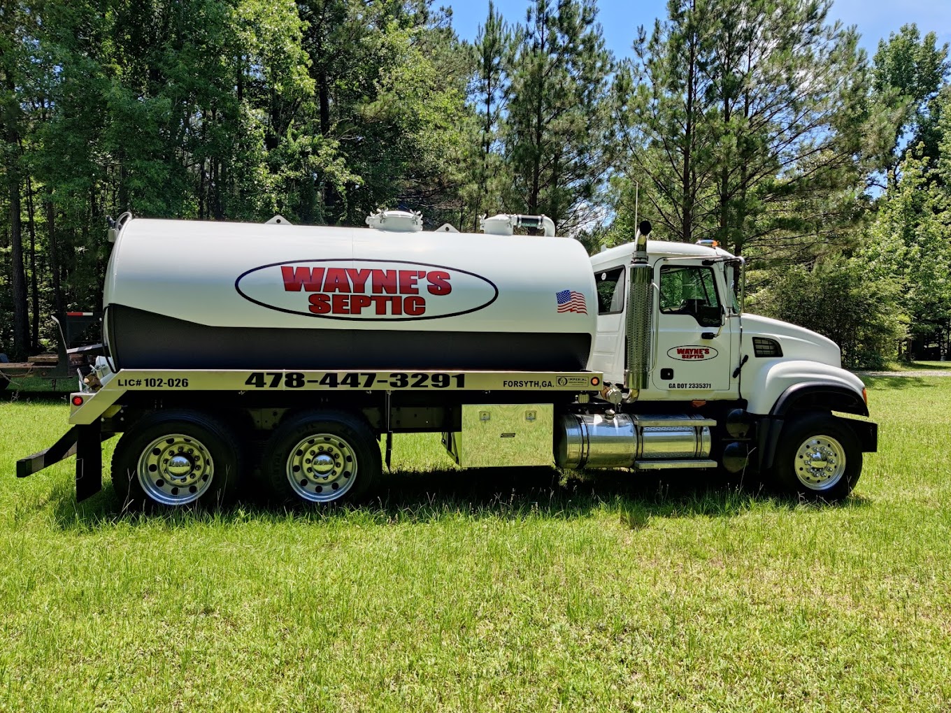 Professional Service Areas for Wayne's Septic Co.